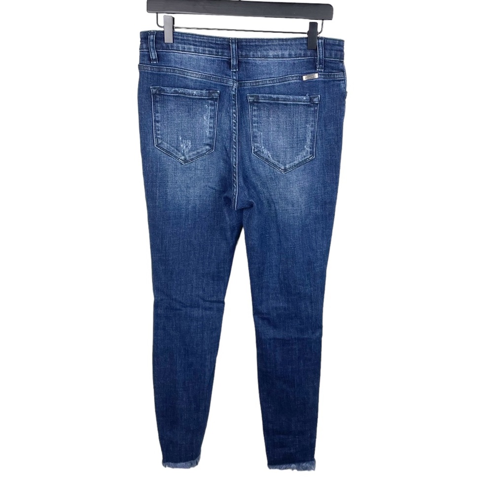 KanCan Lola High Rise Super Skinny Dark Wash Distressed Jeans KC7310D Size 11/29 - Picture 3 of 9